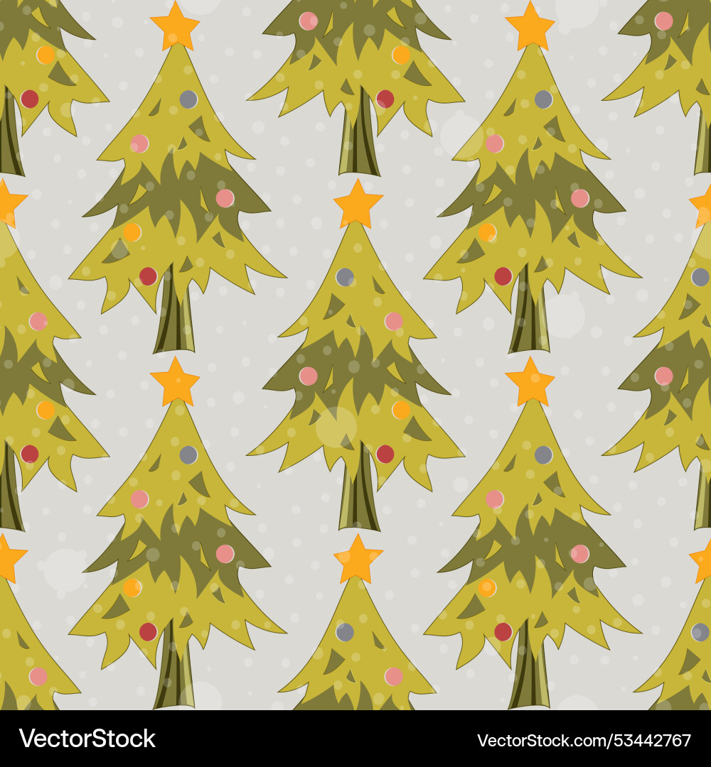 Evergreen fir trees form a christmas pattern Evergreen fir trees form a christmas pattern Vector Image