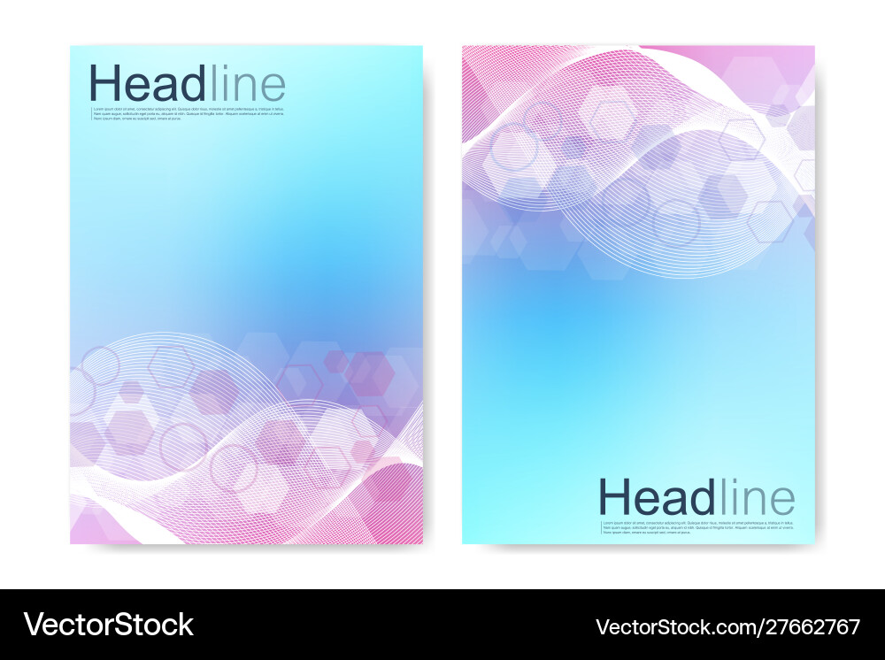 Modern Hexagonal Particle Pattern vector image