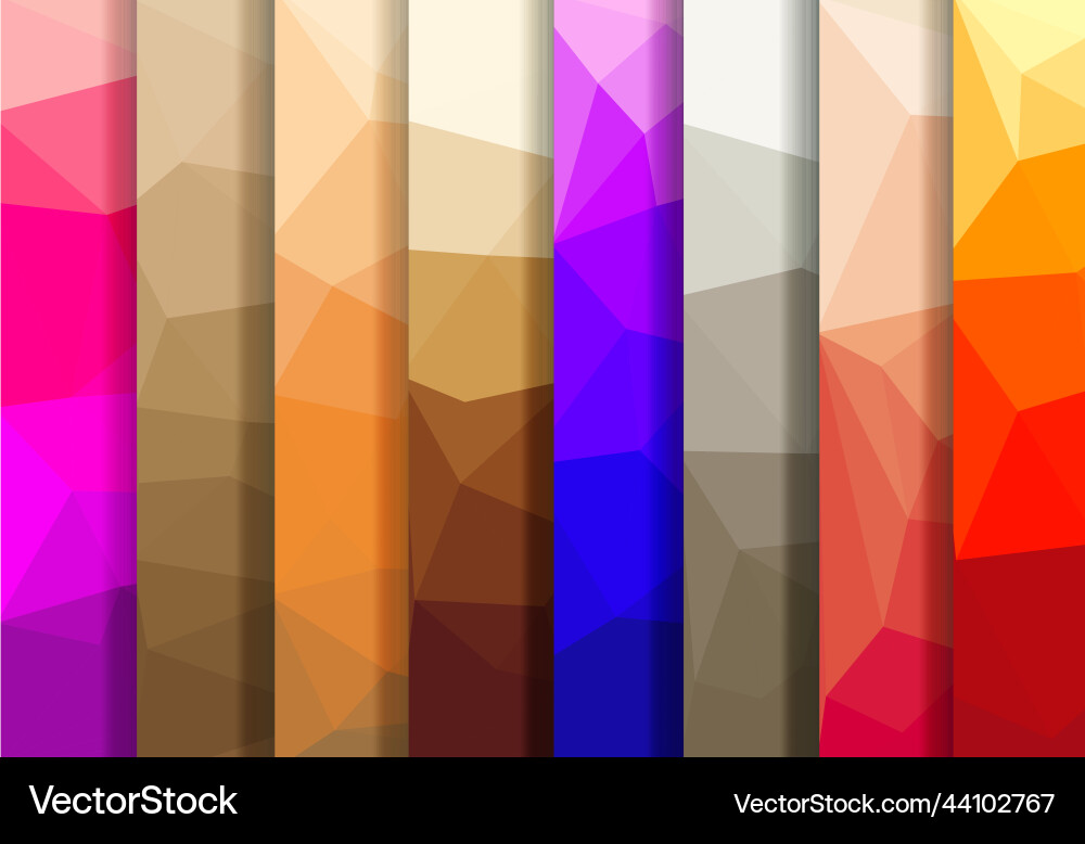 Set abstract background for presentations Vector Image