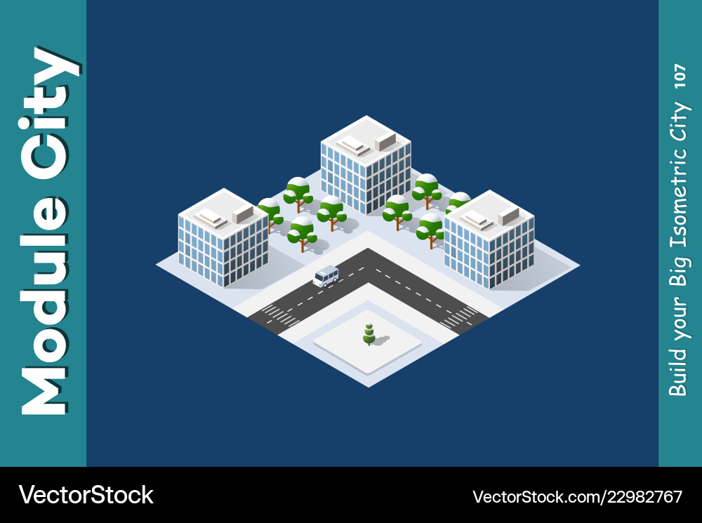Set of isometric objects Set of isometric objects vector image