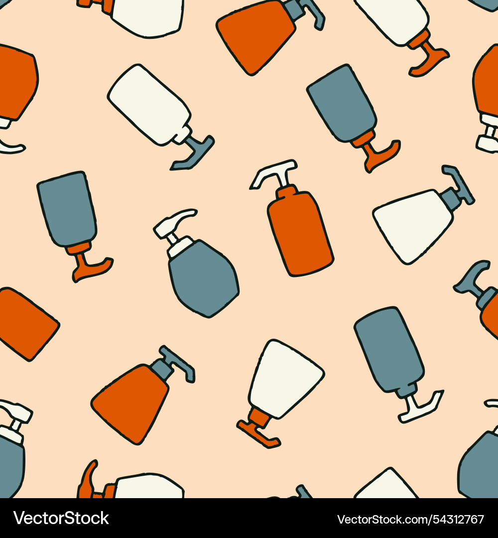 Soap seamless pattern for print wallpaper Vector Image