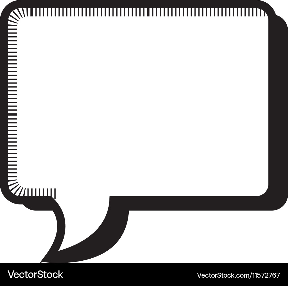 Speech bubble message isolated icon vector image