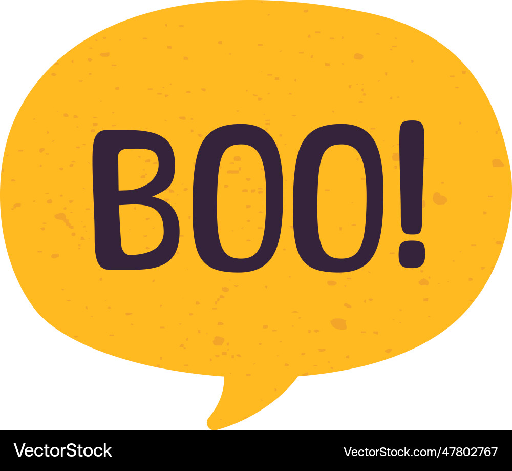 Speech bubble with text boo sound effect digital Speech bubble with text boo sound effect digital vector image