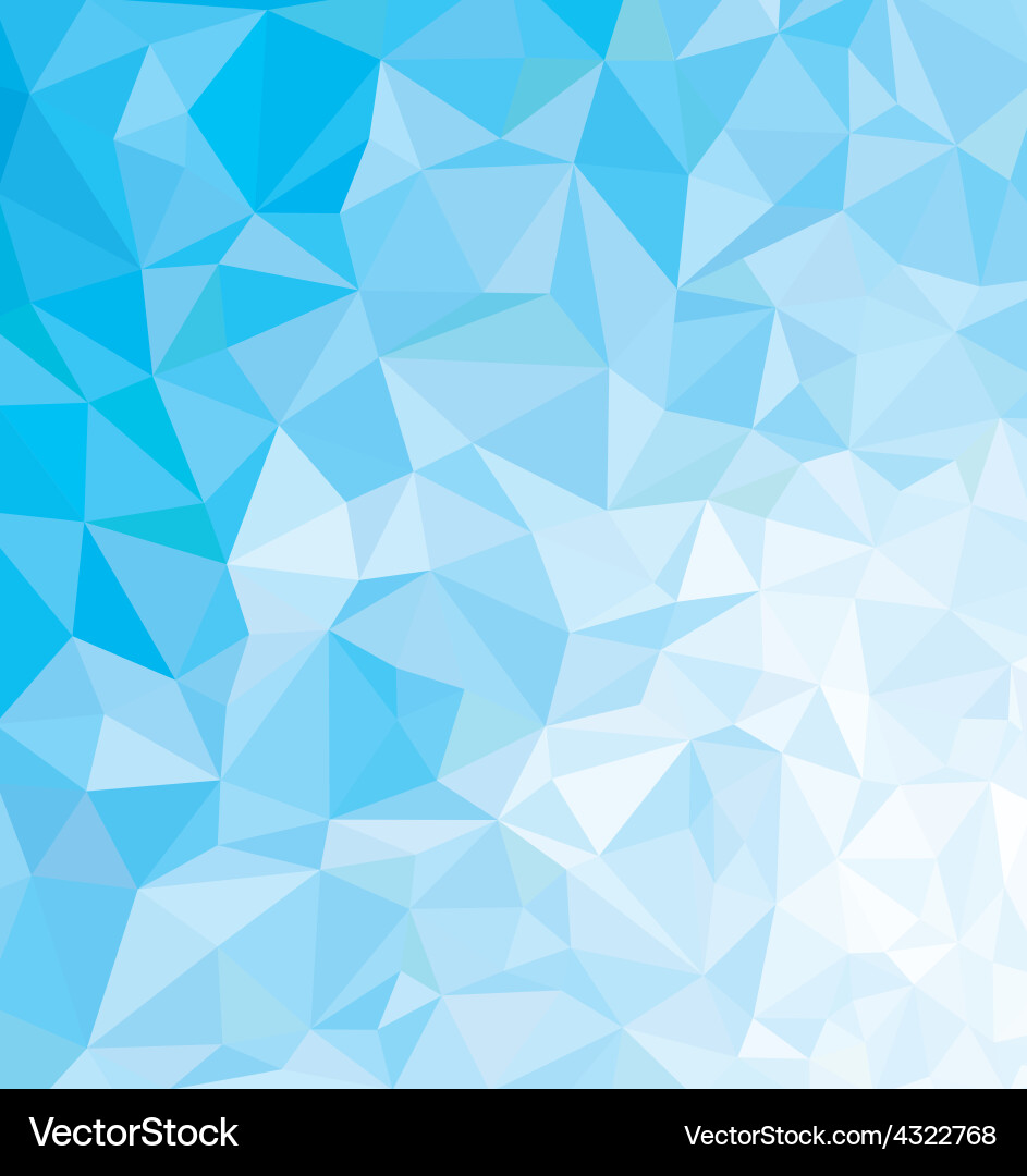 Blue Triangle Pattern Background vector image