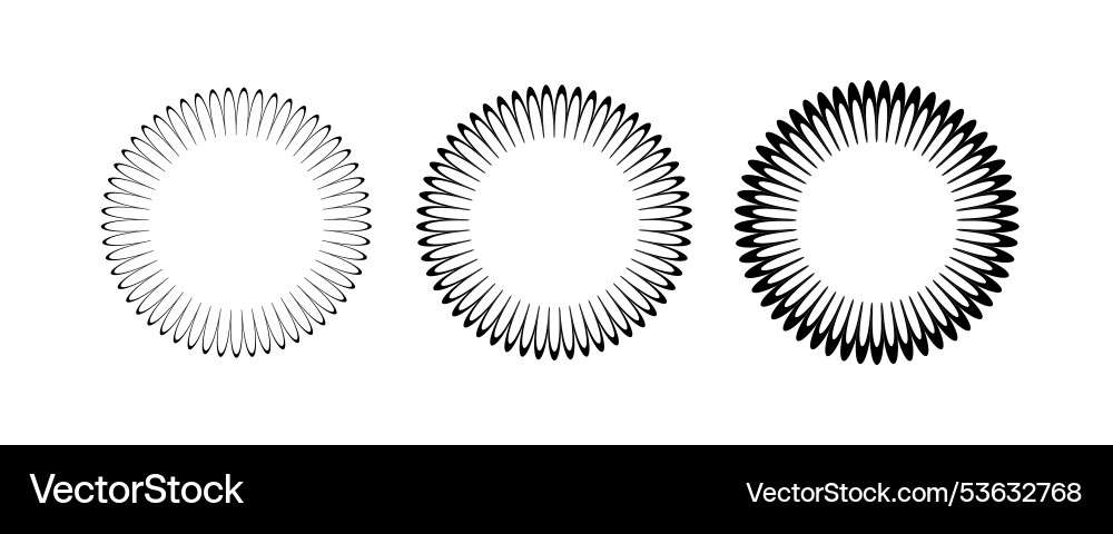 Circle scalloped frame edge round shape Circle scalloped frame edge round shape vector image