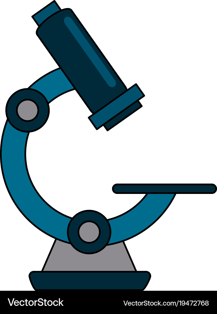 Microscope science tool Vector Image