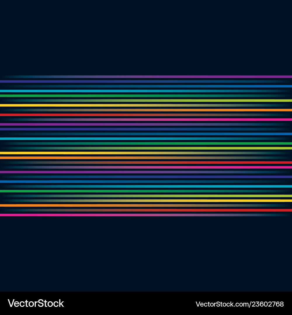Multicolored lines colorful horizontal Multicolored lines colorful horizontal vector image