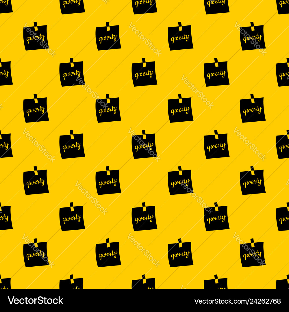 Paper sheet with text qwerty pattern Paper sheet with text qwerty pattern vector image