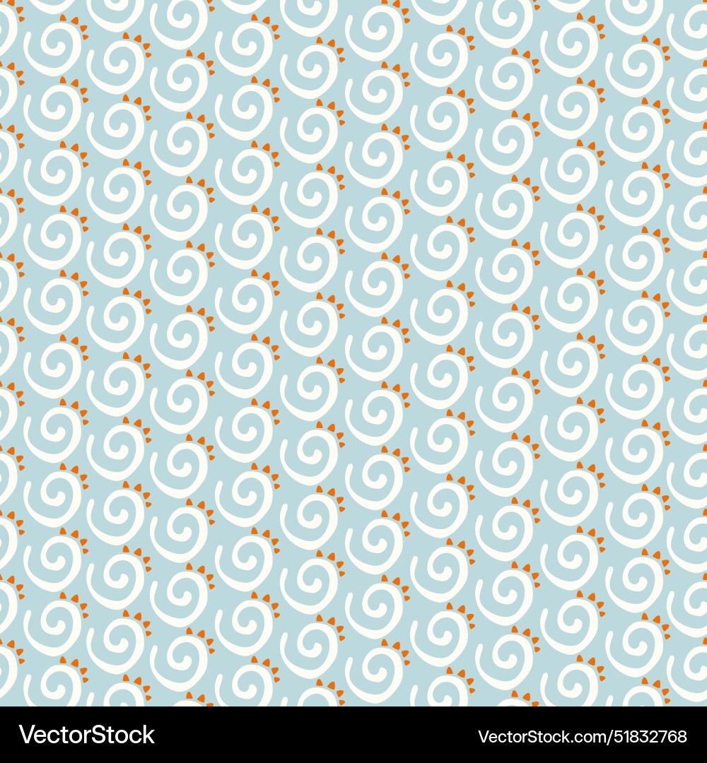 Seashell seamless neutral color pattern Seashell seamless neutral color pattern Vector Image