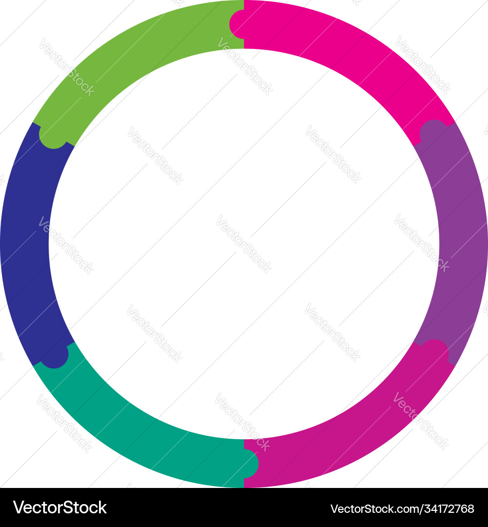 Segmented circles from 2 to 20 parts circular Segmented circles from 2 to 20 parts circular Vector Image