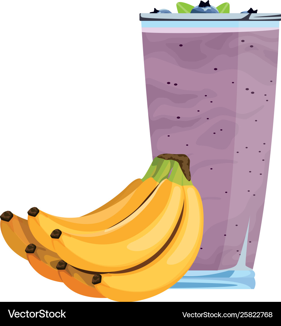Tropisches Obst und Smoothiegetränk Tropisches Obst und Smoothiegetränk vektorbild