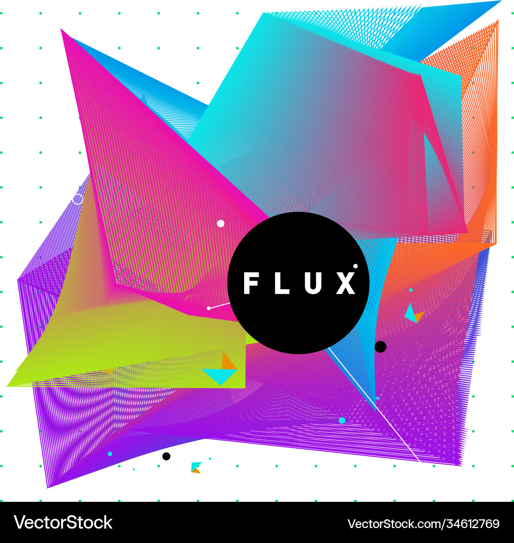 3d colorful wave background dynamic flux effect 3d colorful wave background dynamic flux effect Vector Image