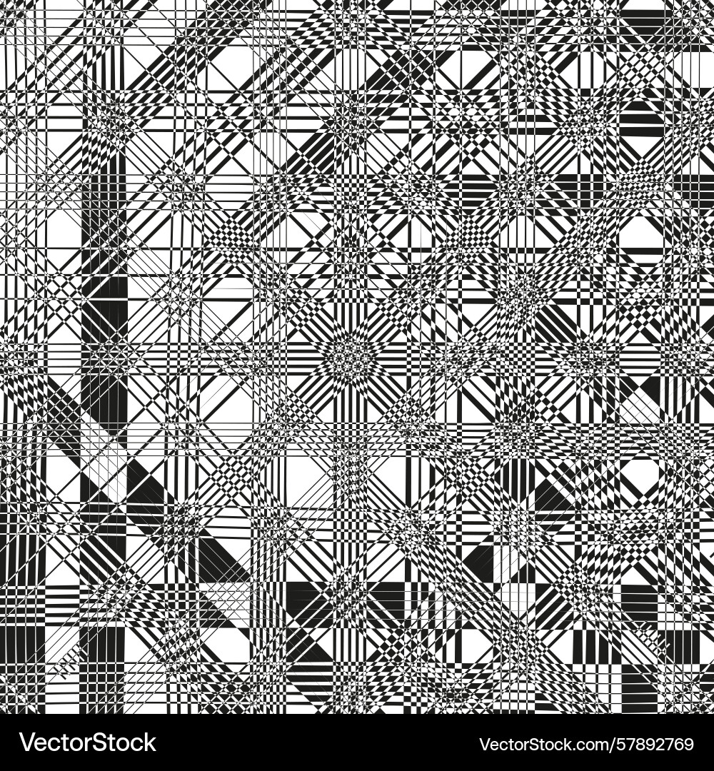 Abstract glitch pattern chaotic line texture Vector Image