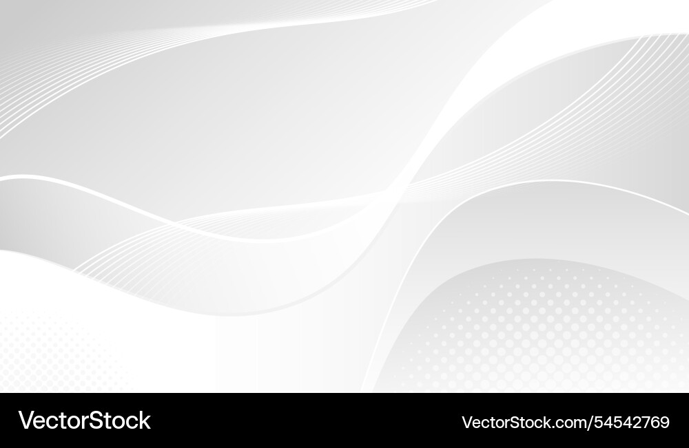 Abstract white and grey background with dynamic Abstract white and grey background with dynamic vector image