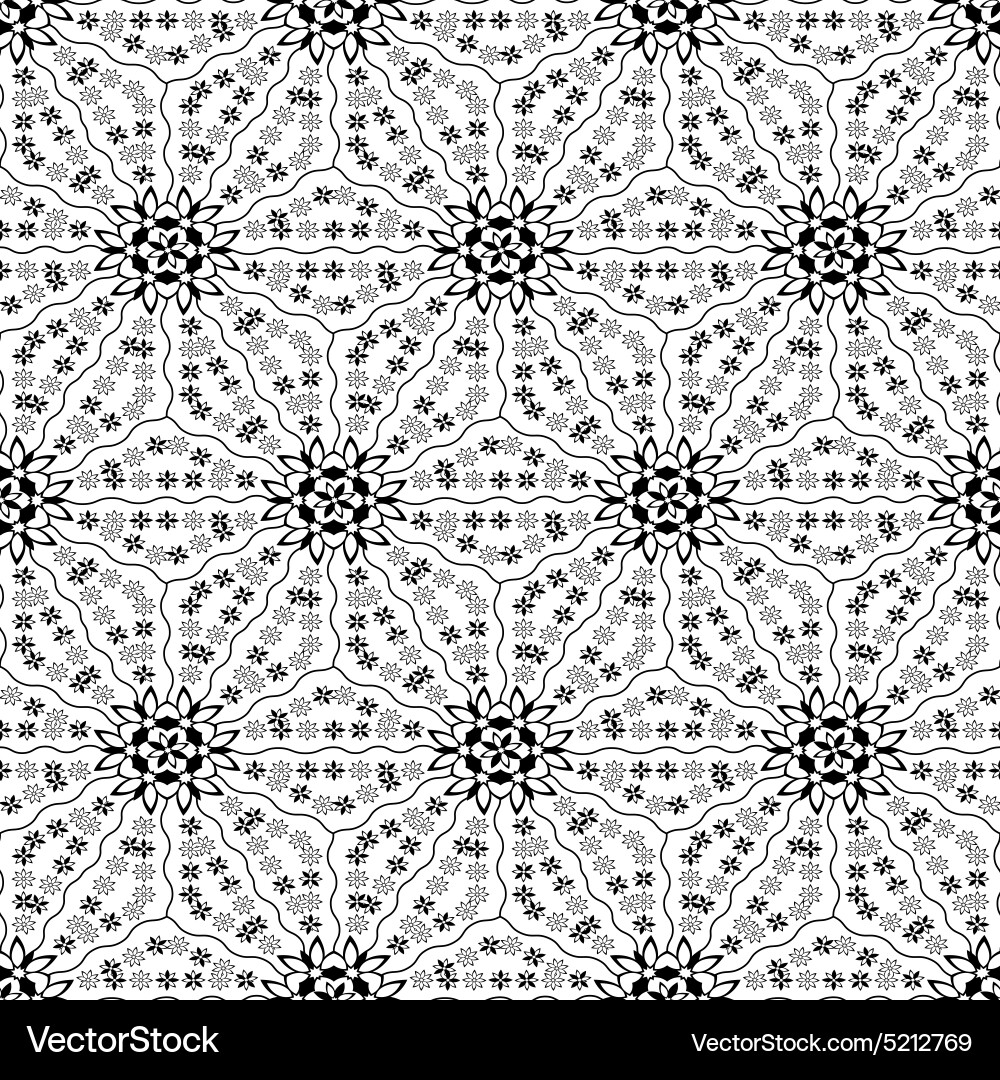 Black and White Geometric Triangle Pattern Vector Image