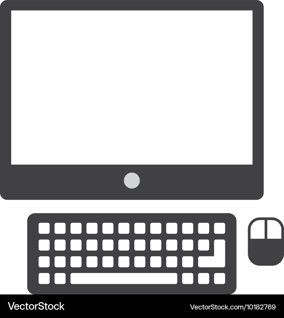 Computer Monitor Icon vector image