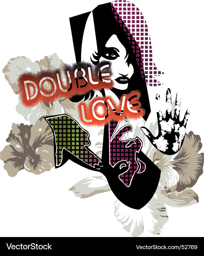 Design font layer Vector Image