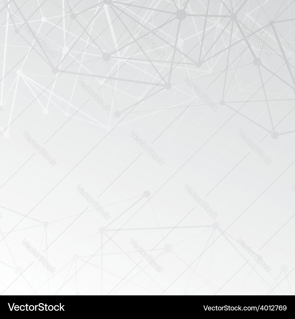 Modern atom molecule net connection model Vector Image