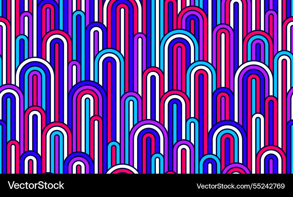 Rainbow lines seamless pattern colorful linear Rainbow lines seamless pattern colorful linear vector image