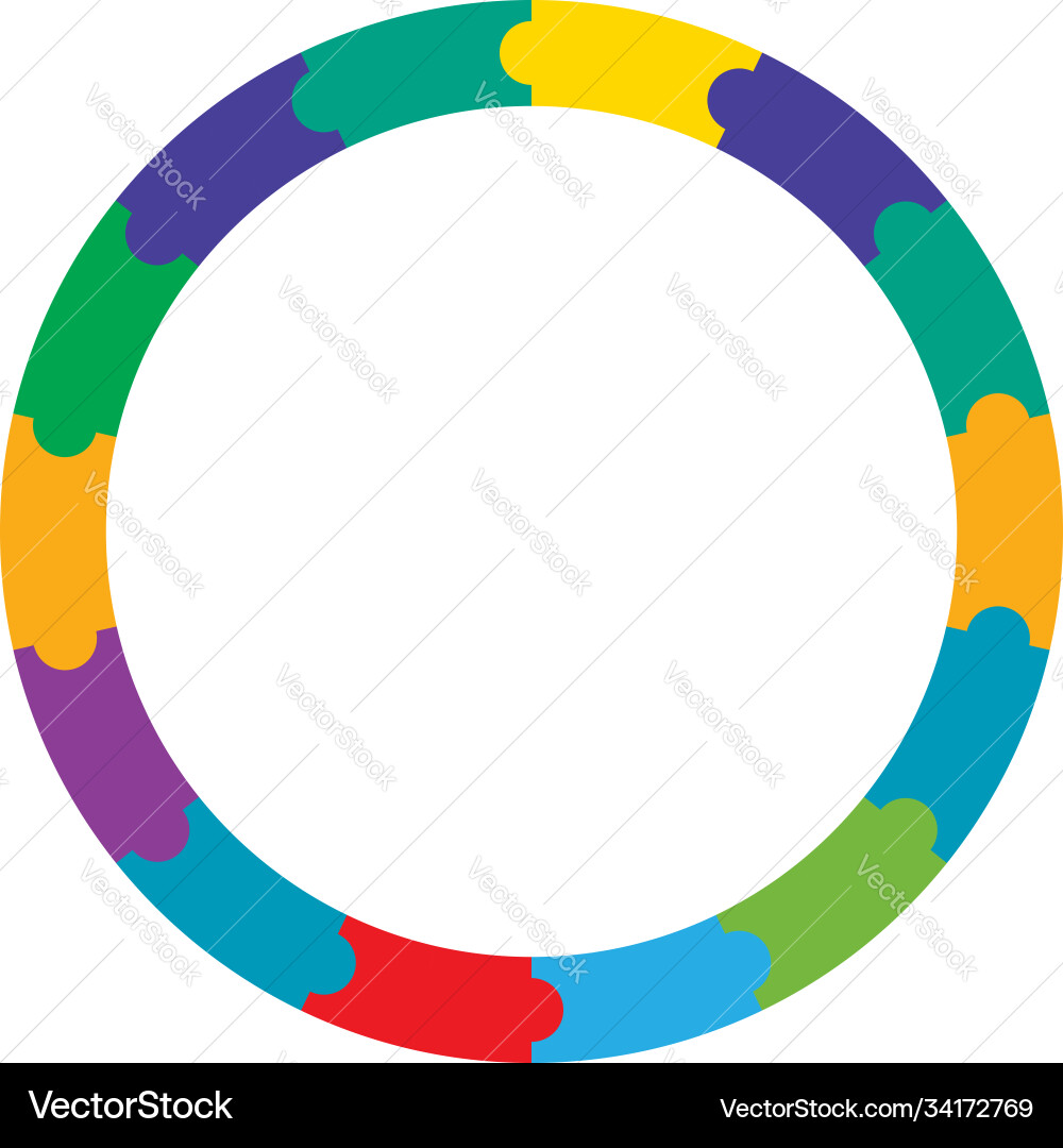Segmented circles from 2 to 20 parts circular Segmented circles from 2 to 20 parts circular vector image