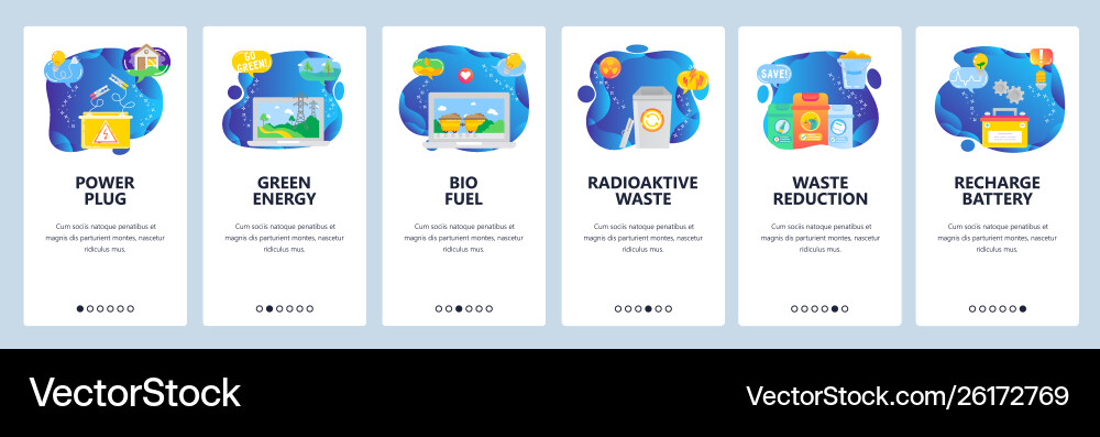 Website and mobile app onboarding screens vector image