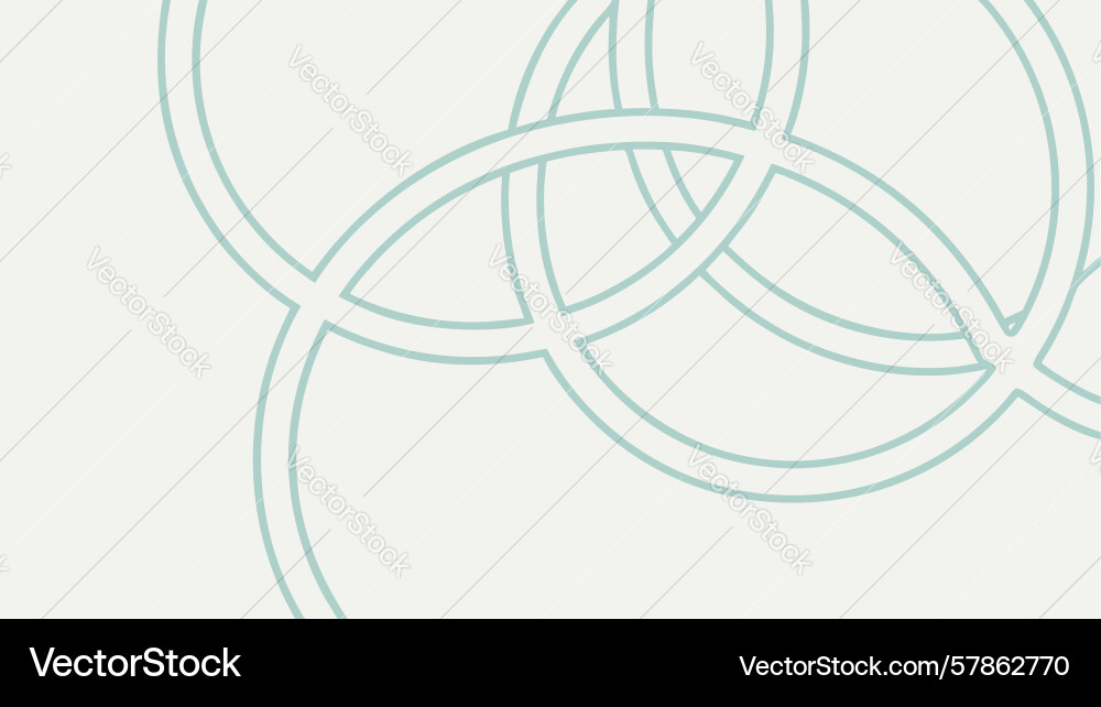Abstract overlapping circles interconnected vector image