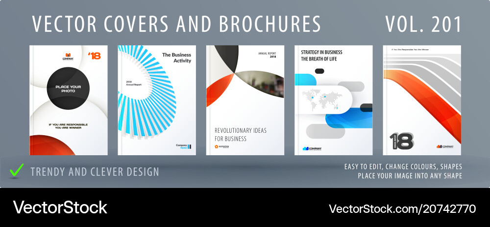 Abstract Shapes & Templates vector image