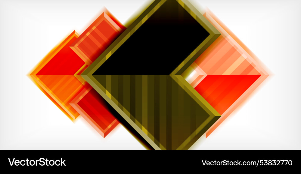 Arrow symbols created with 3d effects and line Arrow symbols created with 3d effects and line Vector Image