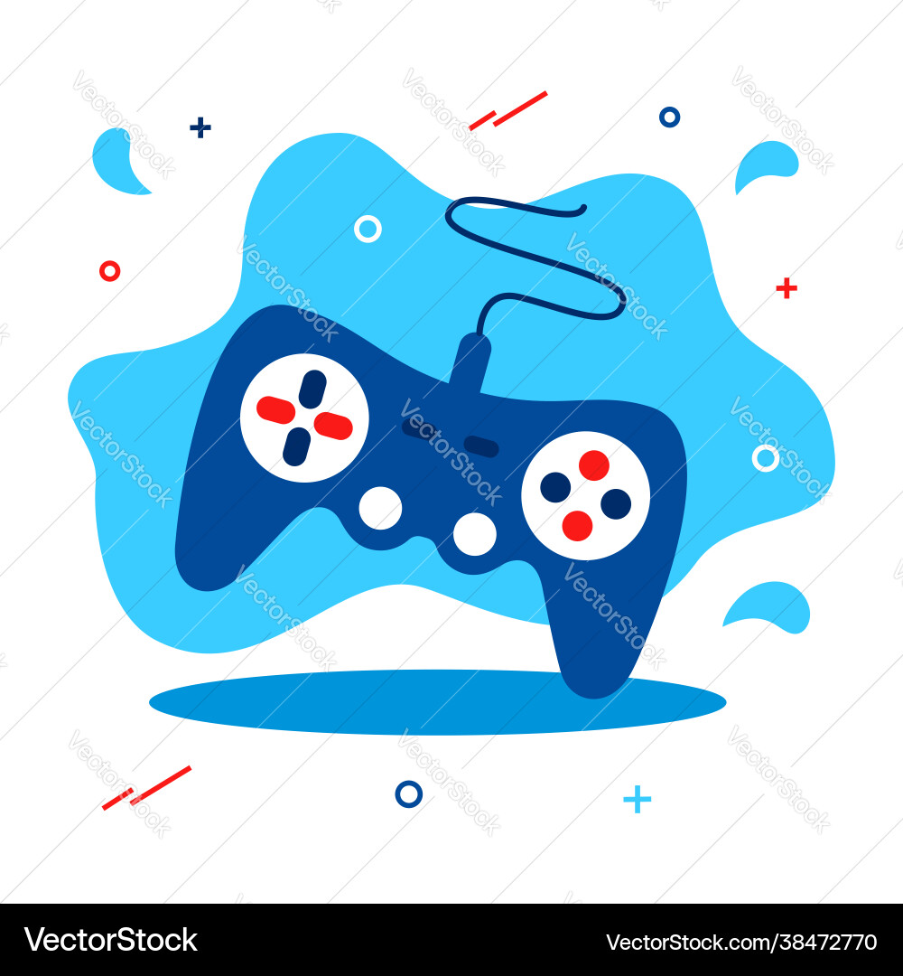 Computer joystick or video game controller Computer joystick or video game controller vector image