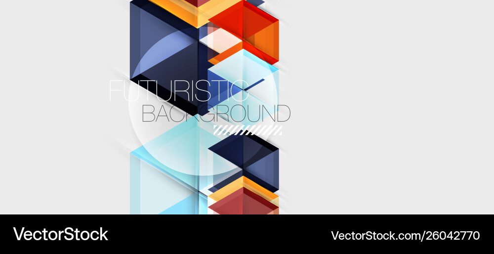 Geometric triangle and hexagon abstract background Geometric triangle and hexagon abstract background Vector Image