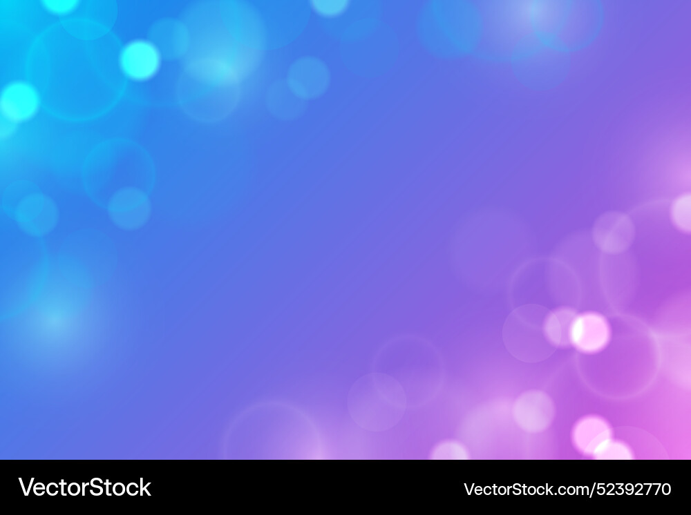 Gradient background with bokeh effect vector image