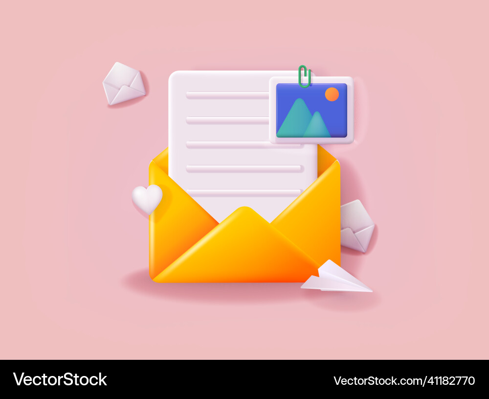 Open mail envelope icon with marker new message Vector Image