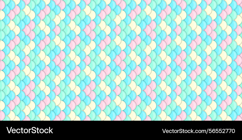 Pastelcolored scale pattern perfect vector image