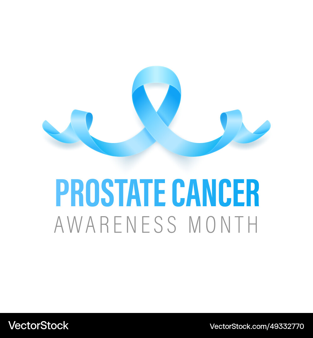 Prostata Krebs Banner Karte Prostata Krebs Banner Karte vektorbild