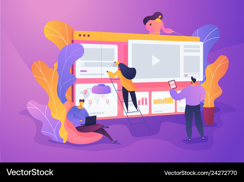 Web development concept Web development concept vector image