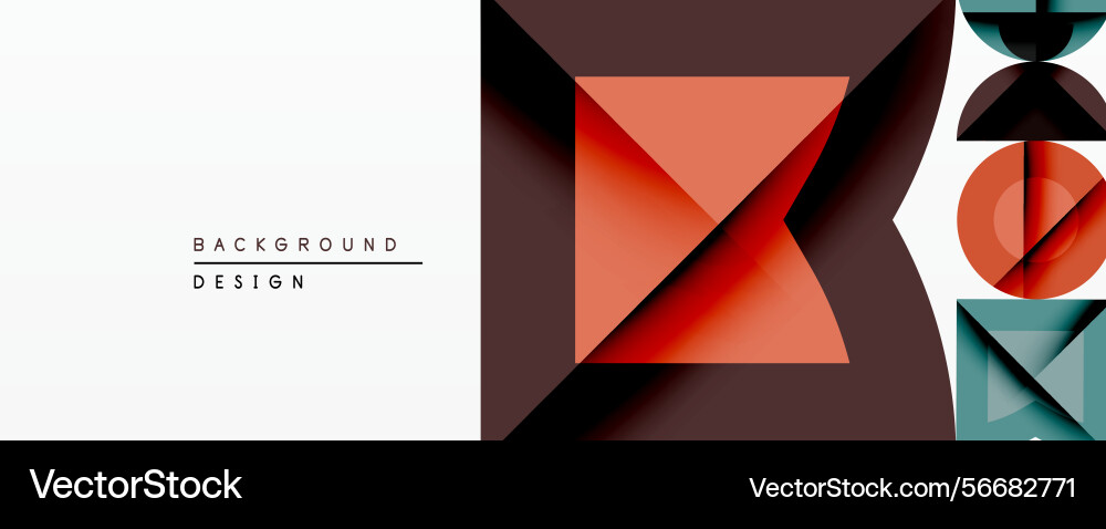 Abstract geometric composition overlapping shapes Abstract geometric composition overlapping shapes vector image