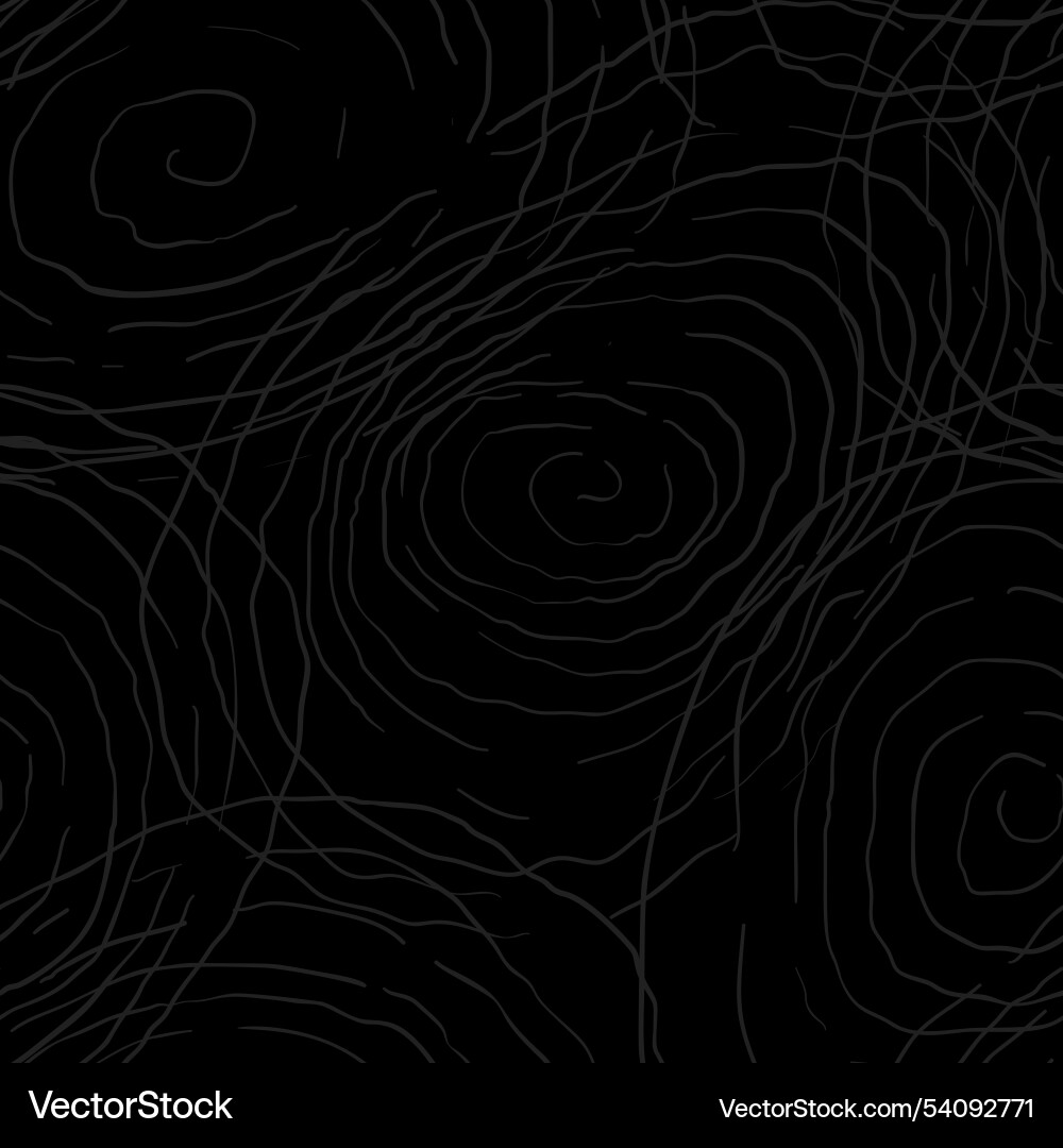 Abstract rough curves monochrome seamless pattern Abstract rough curves monochrome seamless pattern vector image