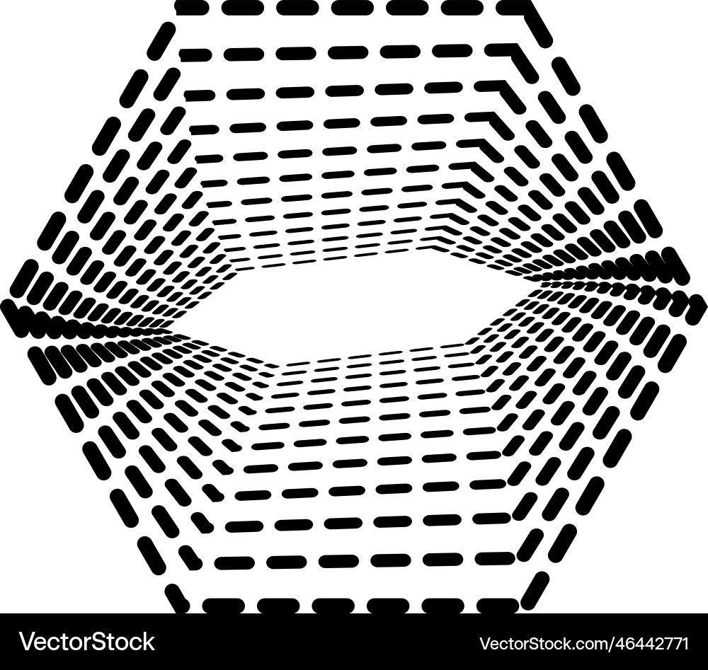Dynamic hexagon shape Vector Image