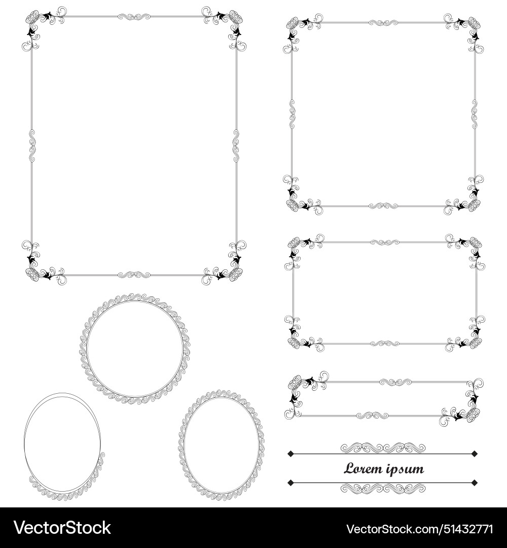 Floral frame Royalty Free Vector Image - VectorStock