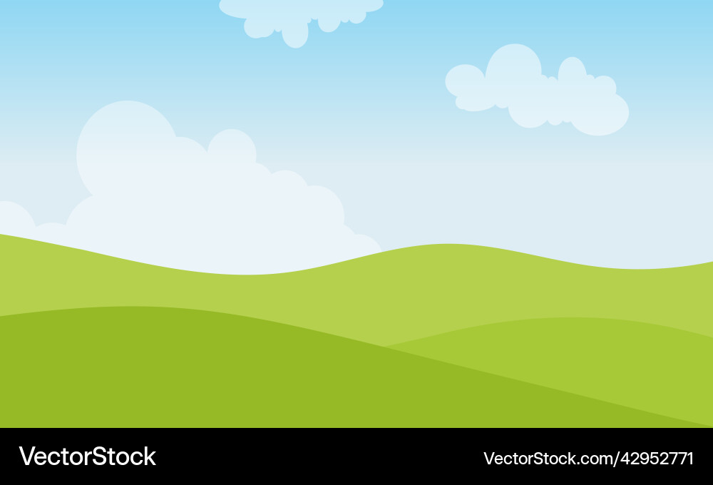 Meadow view design background Meadow view design background vector image