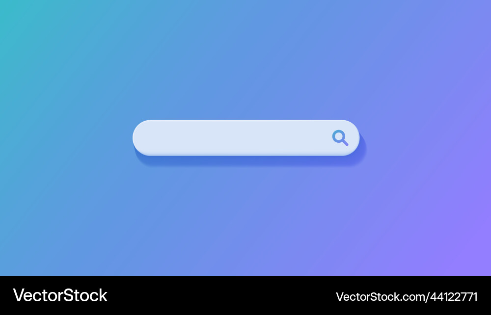 Minimal search bar simple and modern vector image