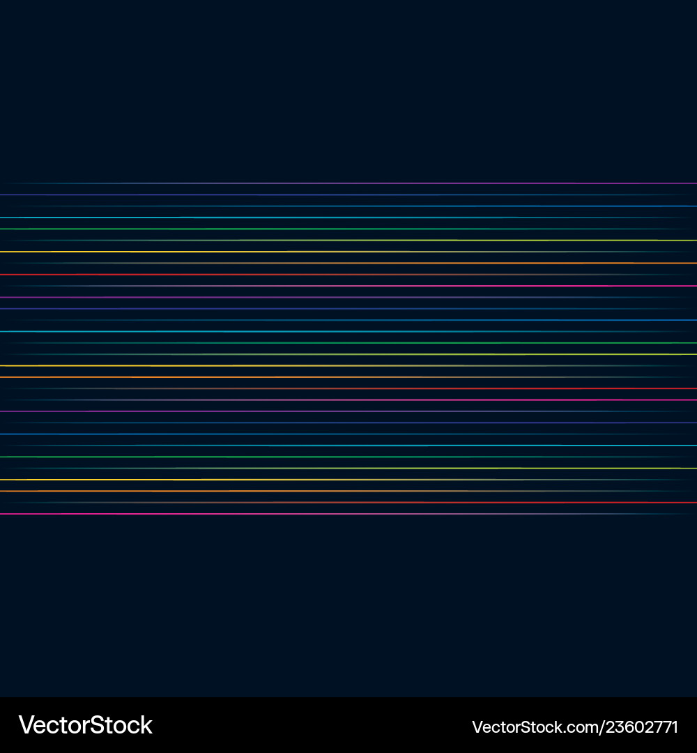Multicolored lines colorful horizontal Multicolored lines colorful horizontal vector image