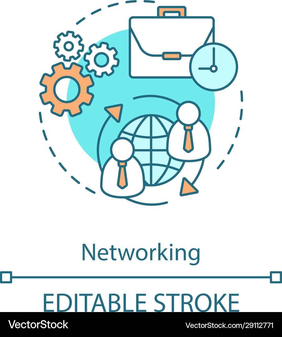 Networking Connection Icon vector image