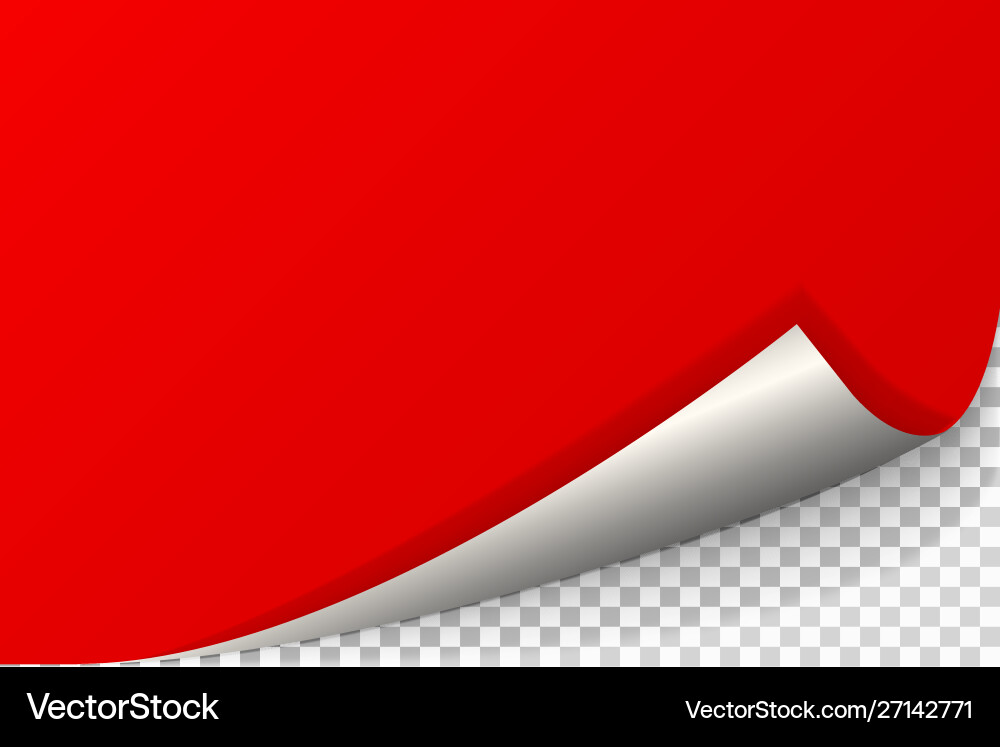 Page curl with shadow Page curl with shadow vector image