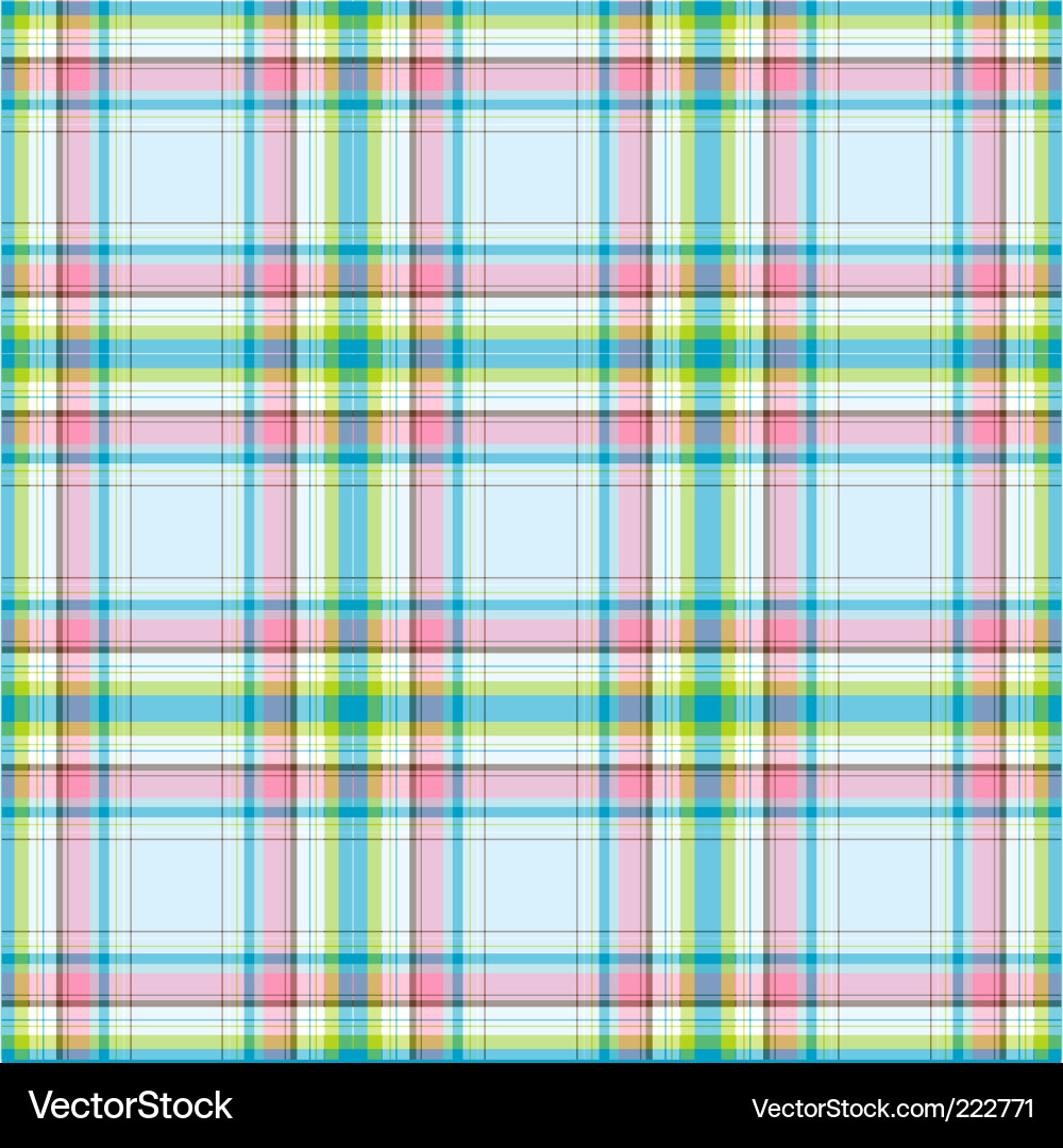 Retro Checkered Fabric Pattern vector image