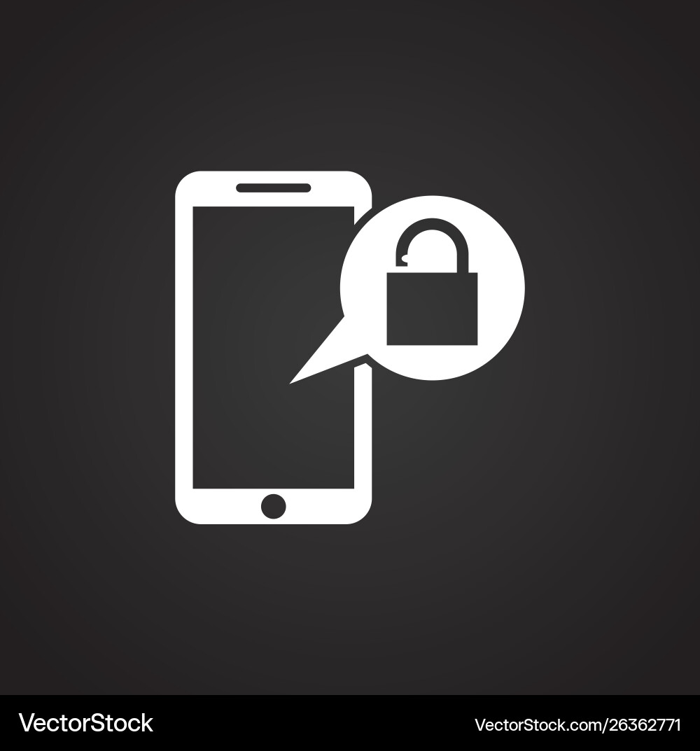 Smart lock icon on background for graphic and web Vector Image