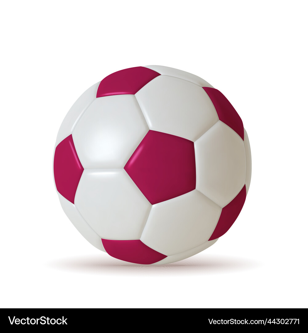 Soccer ball qatar 2022 fifa world cup realistic Soccer ball qatar 2022 fifa world cup realistic vector image