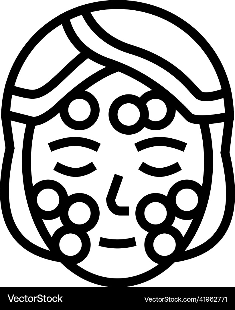 Spa procedure cucumber line icon Vector Image