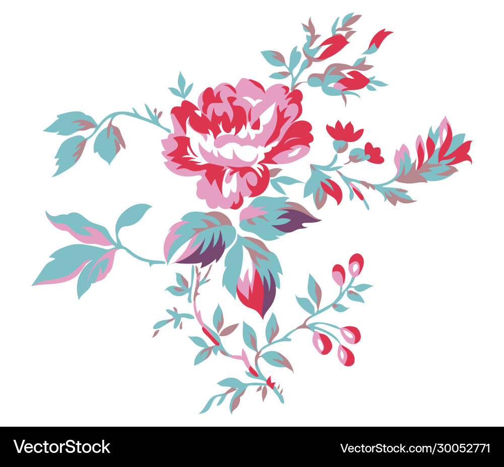 Vintage Stil Blumen Vintage Stil Blumen vektorbild