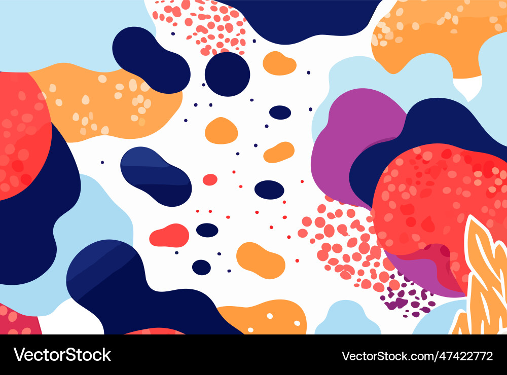 Abstract background with wavy lines and spots Abstract background with wavy lines and spots vector image